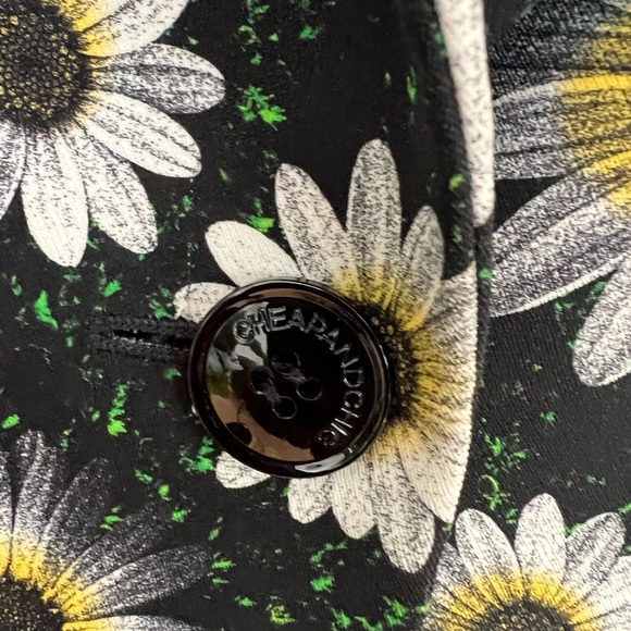 Moschino Cheap and Chic Daisy Print Floral Blazer Women’s L Statement Piece - Picture 3 of 4